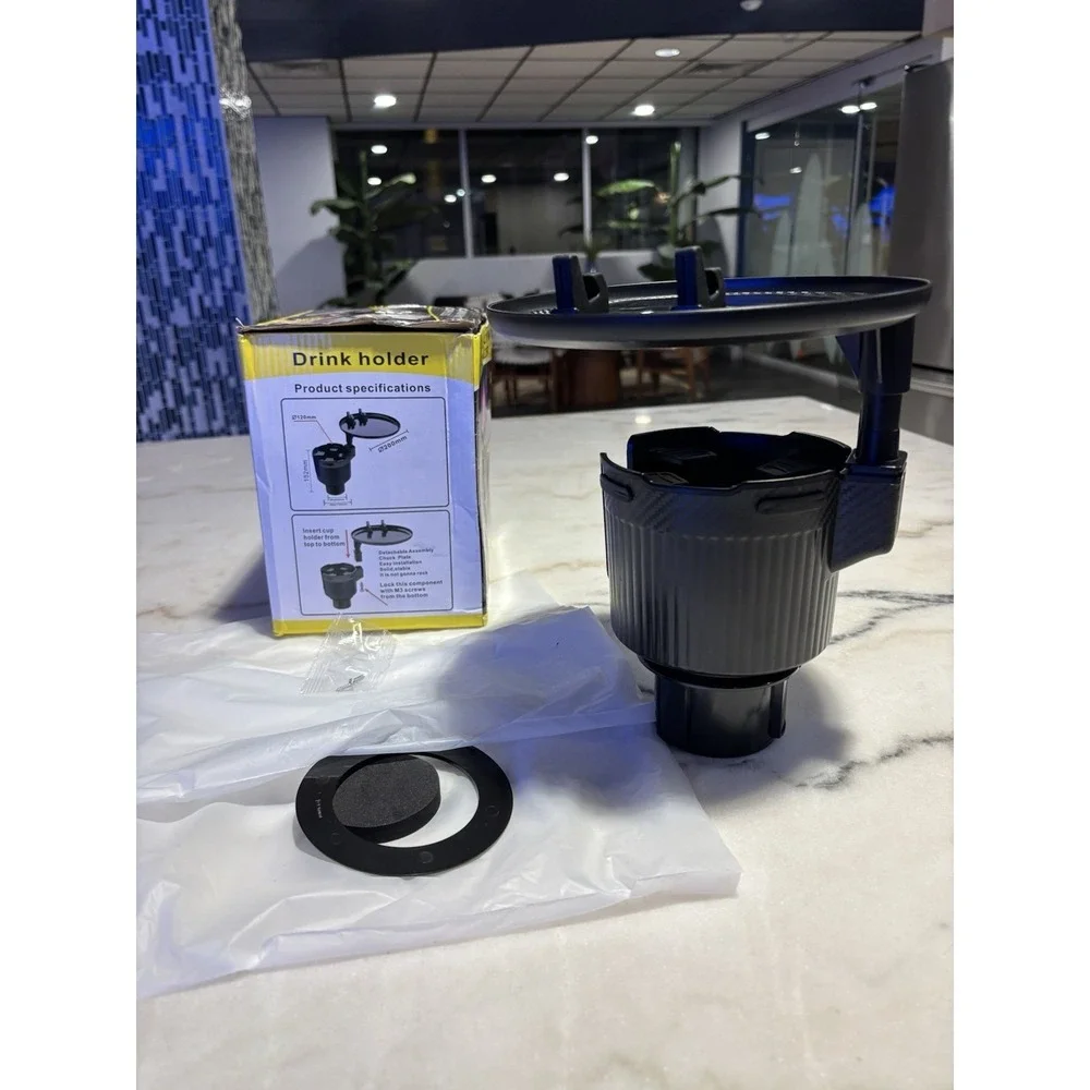 Brand new Multifunctional car cup holder expander with an integrated table tray